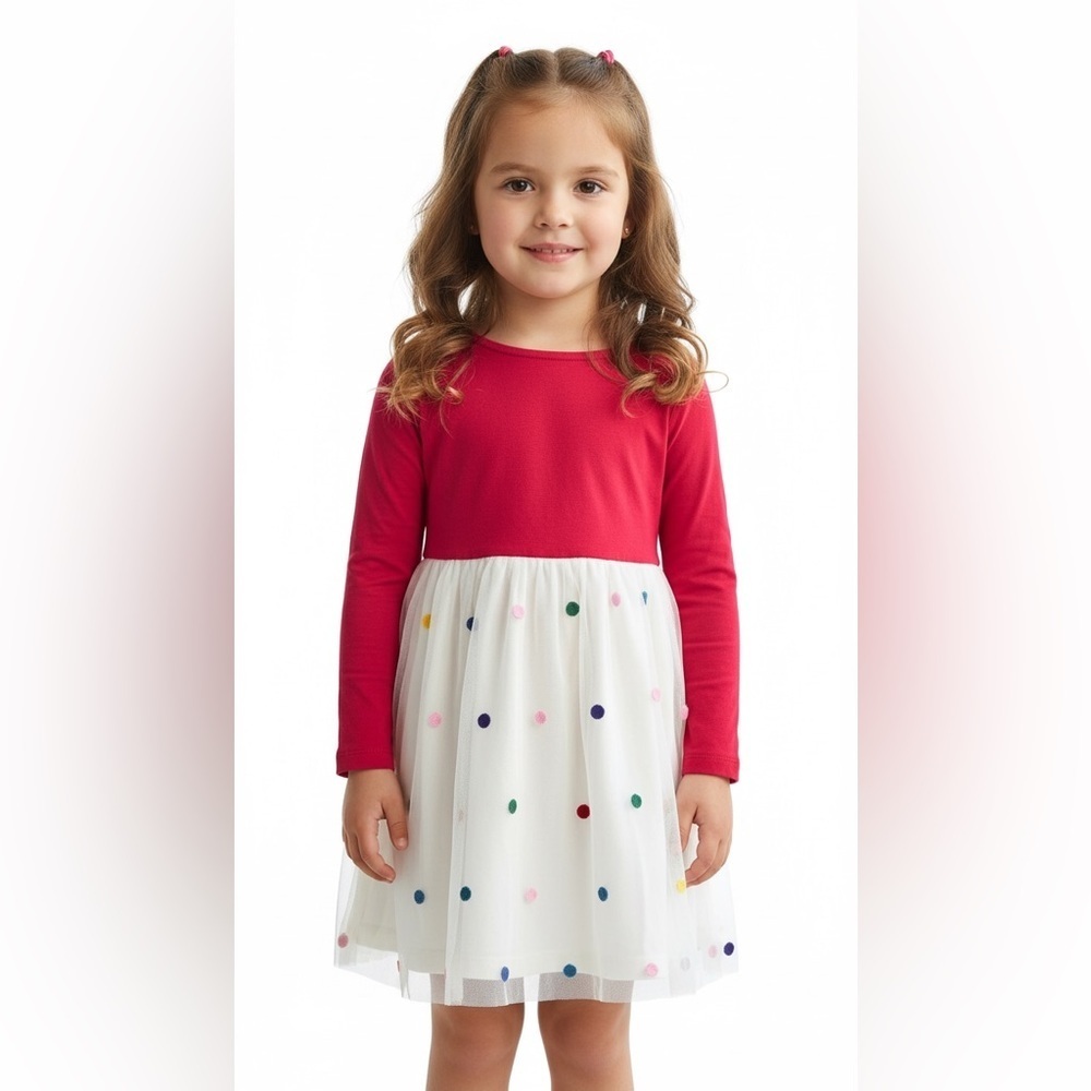 Hanna Andersson Sprinkle Dress In Soft Tulle